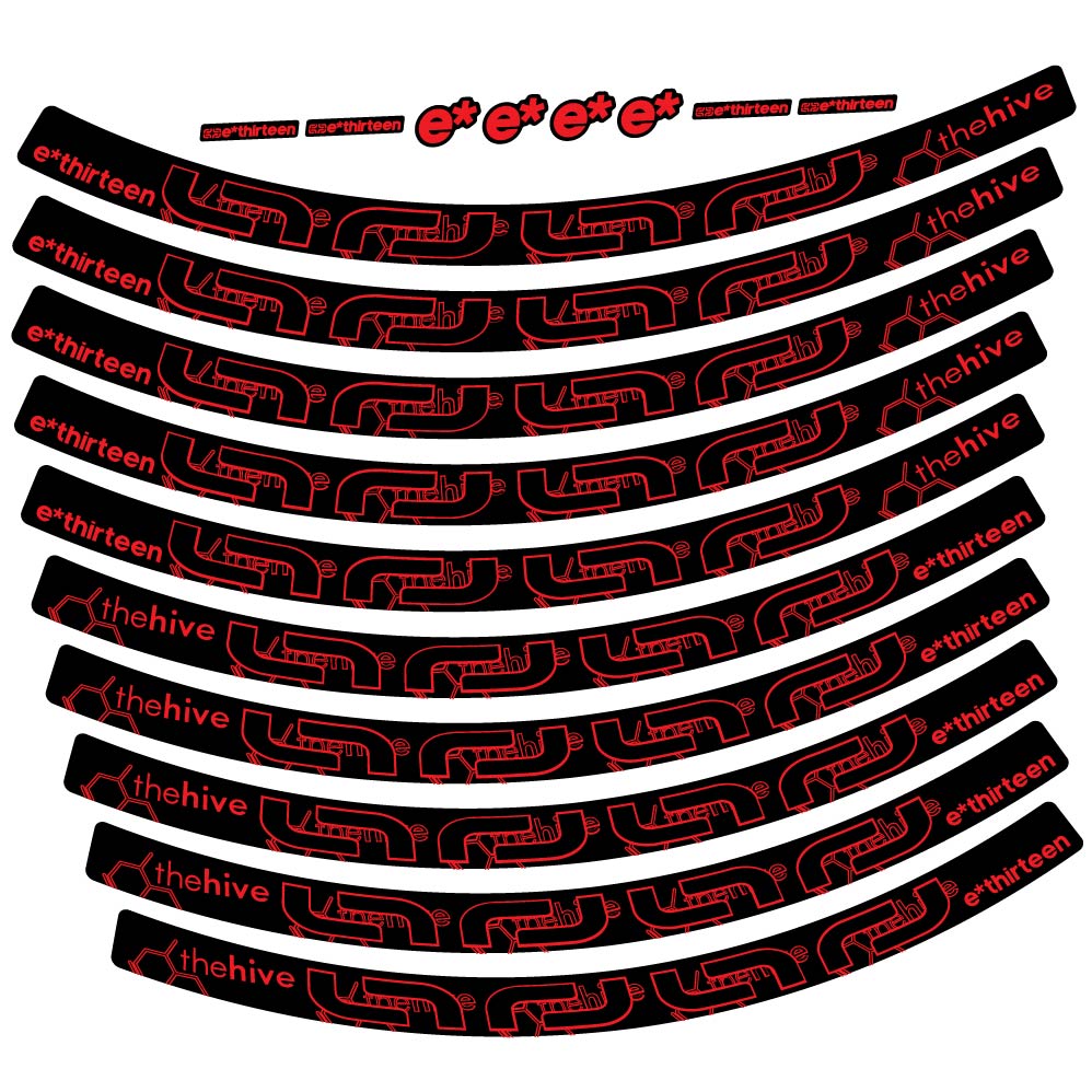 Stickers eThirteen TRS compatibles Autocollants roues VTT 29"
