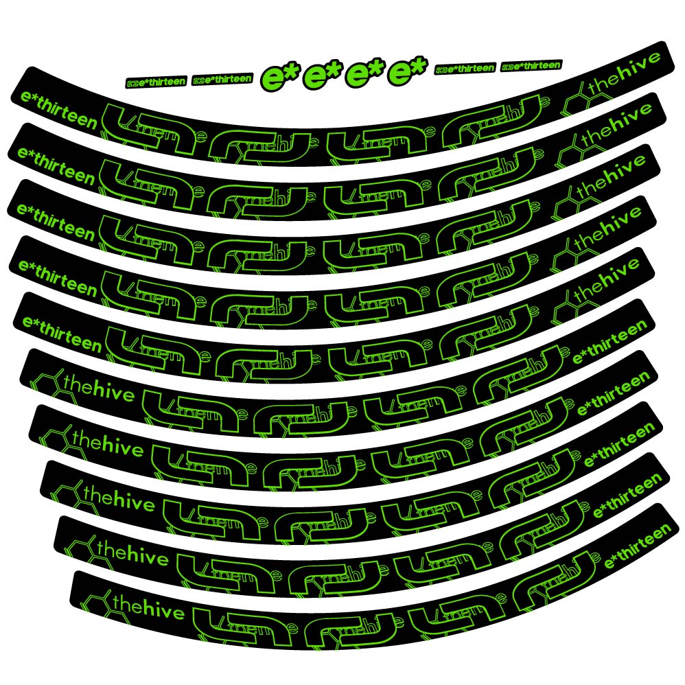 Stickers eThirteen TRS compatibles Autocollants roues VTT 29"