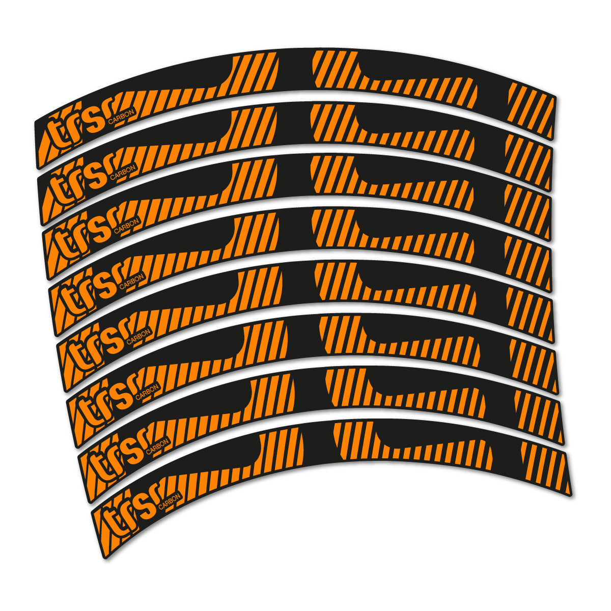 Light Neon Orange decal for e*thirteen TRSr Carbon 2016-2017 MTB wheel 29" – bike sticker vinyl