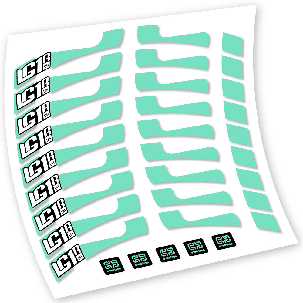 Stickers EThirteen LG1 DH compatibles Autocollants roues VTT