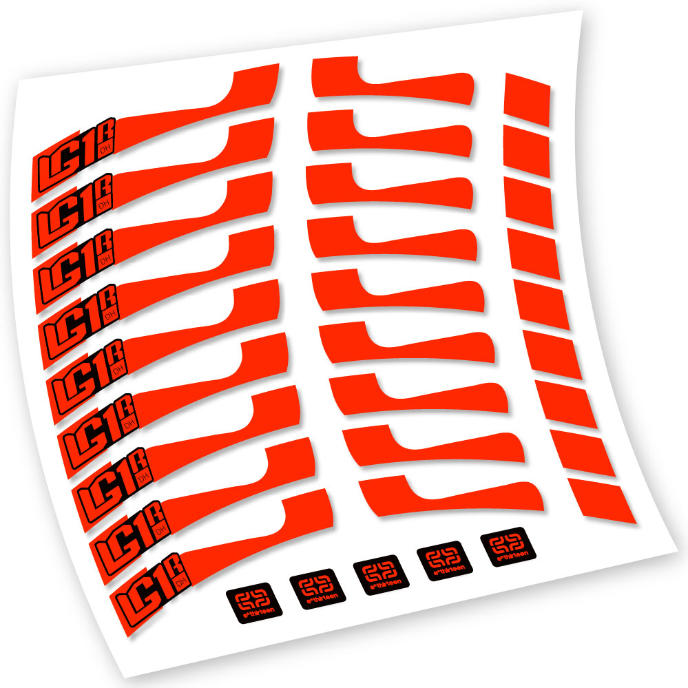 Stickers EThirteen LG1 DH compatibles Autocollants roues VTT