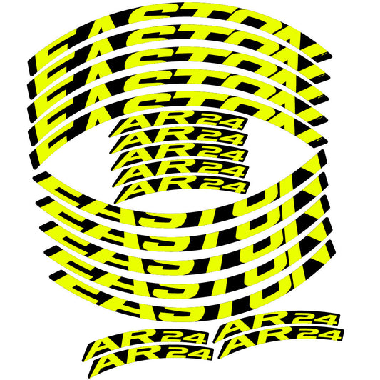 Stickers Easton AR24 compatibles - Autocollants roue vélo VTT