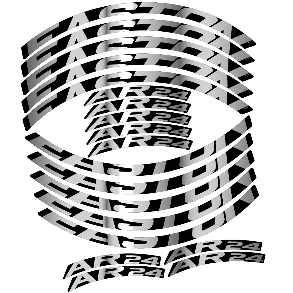 Stickers Easton AR24 compatibles - Autocollants roue vélo VTT