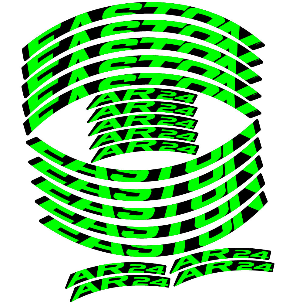 Stickers Easton AR24 compatibles - Autocollants roue vélo VTT