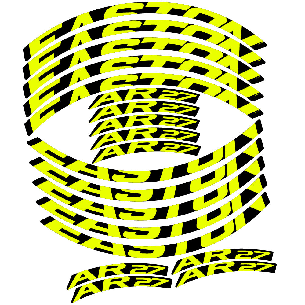 Stickers Easton AR27 compatibles - Autocollants roue vélo VTT