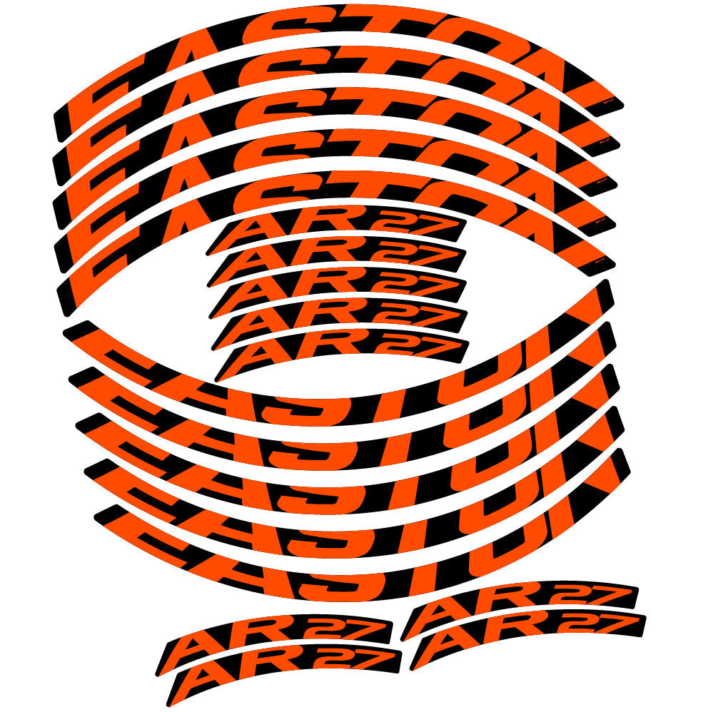 Stickers Easton AR27 compatibles - Autocollants roue vélo VTT