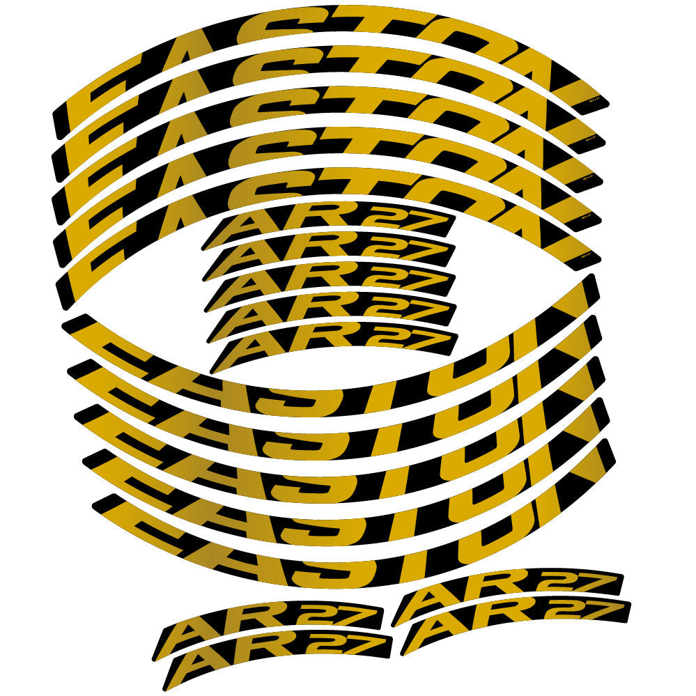 Stickers Easton AR27 compatibles - Autocollants roue vélo VTT