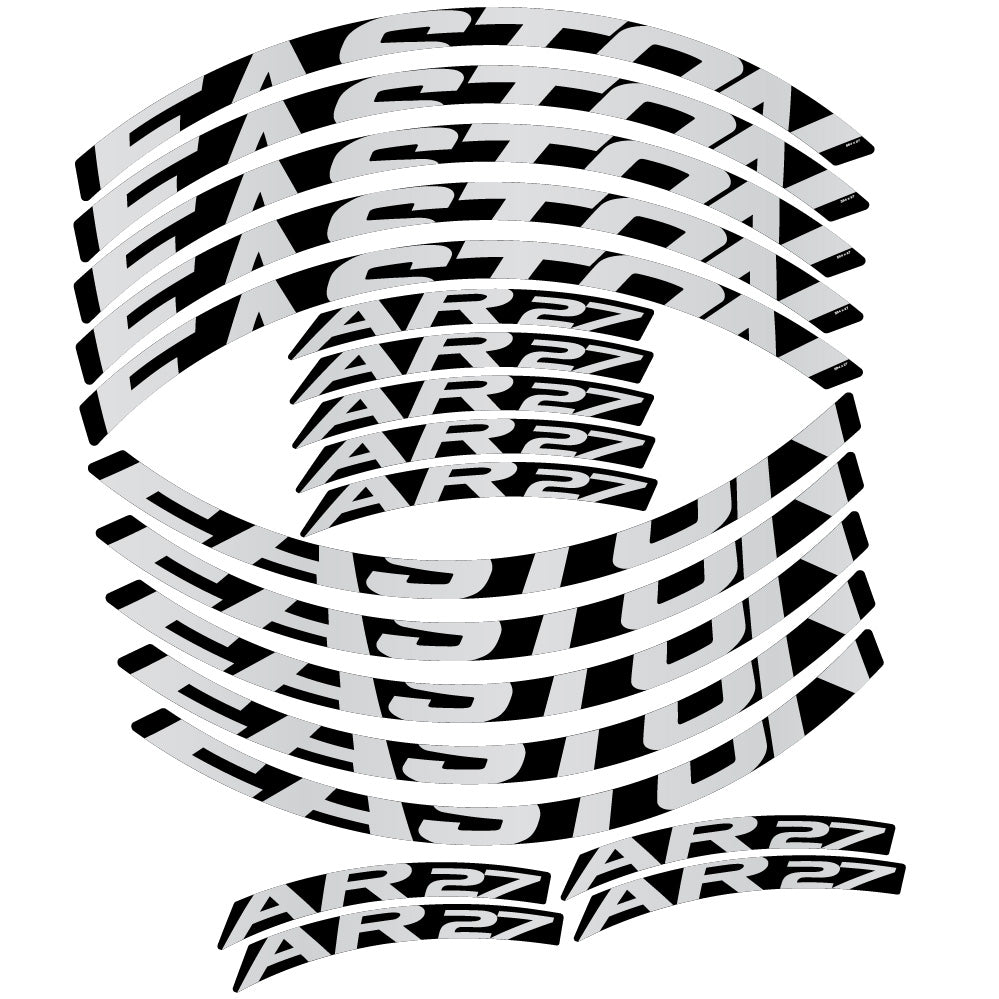 Stickers Easton AR27 compatibles - Autocollants roue vélo VTT