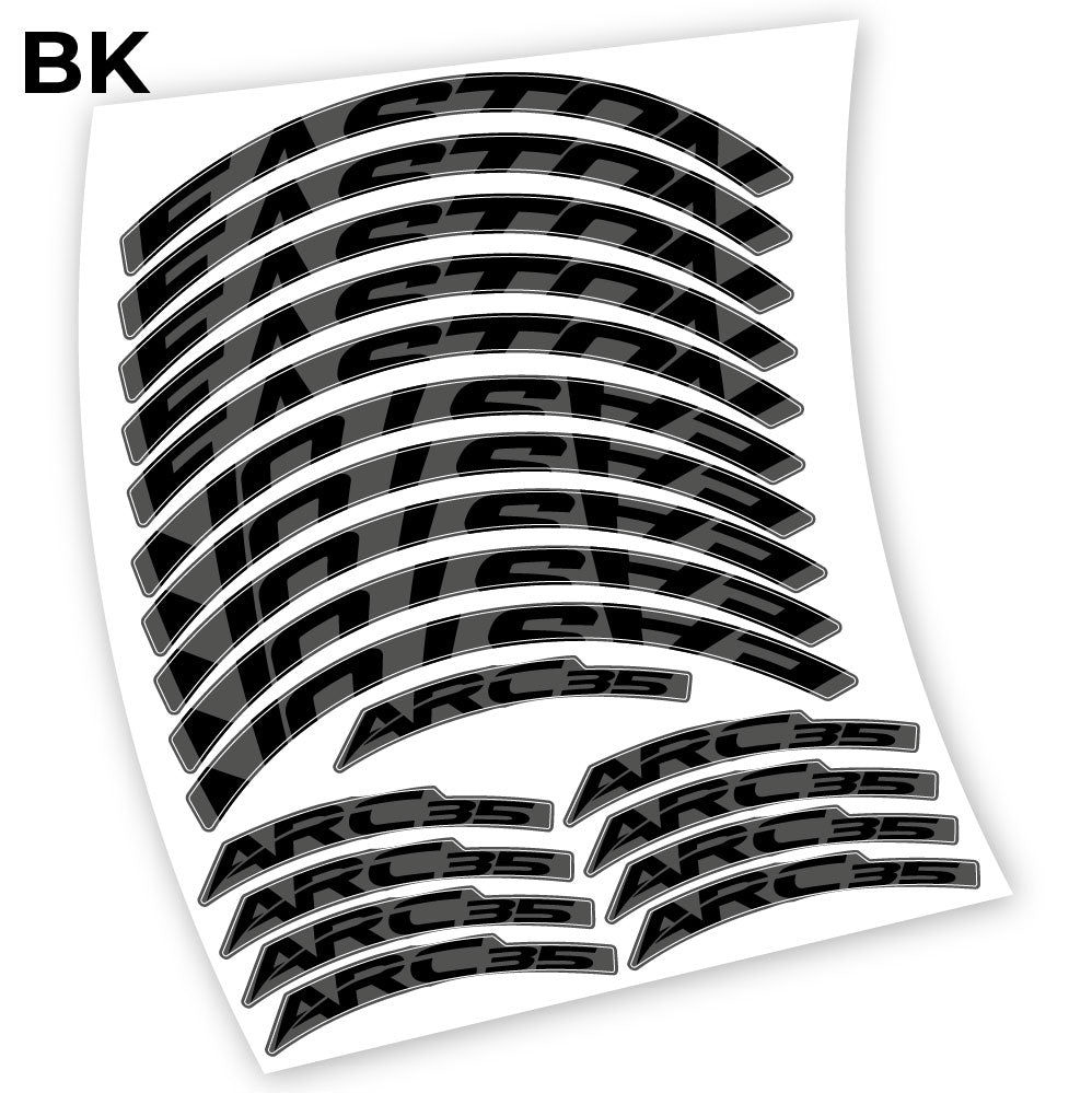 Stickers Easton ARC35 compatibles Autocollants roues Route