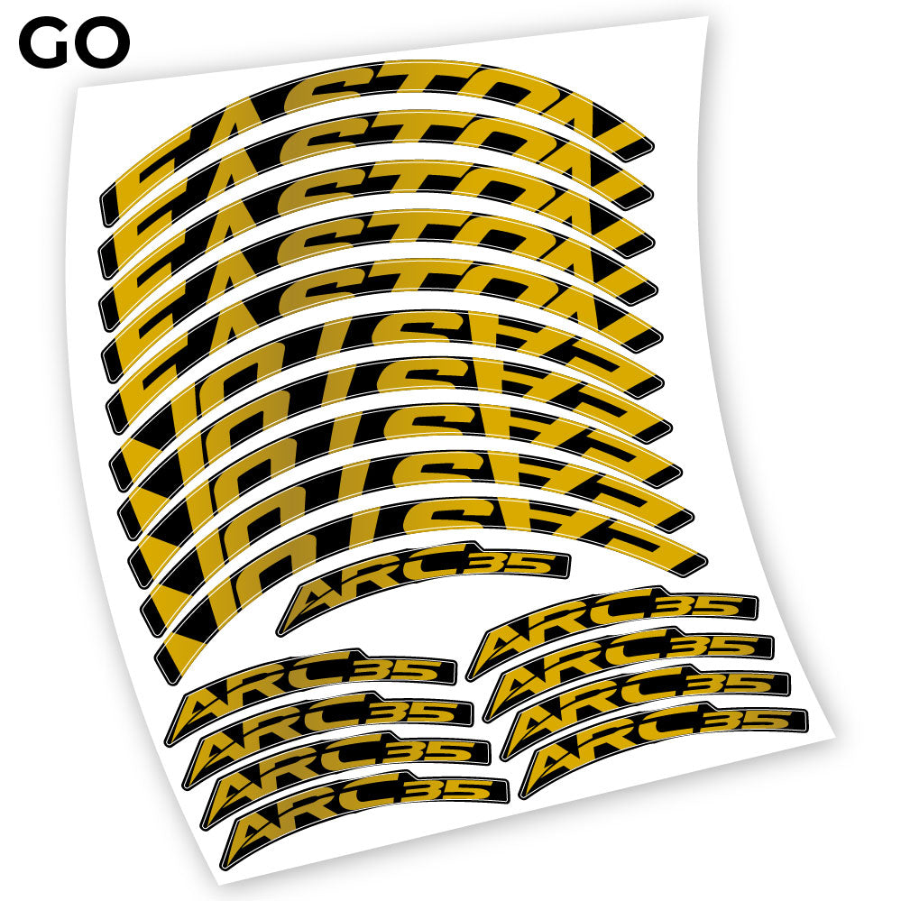 Stickers Easton ARC35 compatibles Autocollants roues Route