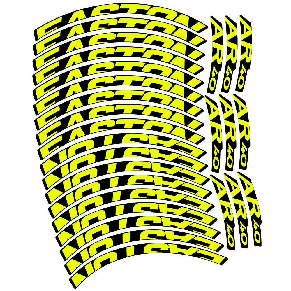 Stickers Easton AR40 compatibles - Autocollants roue vélo VTT