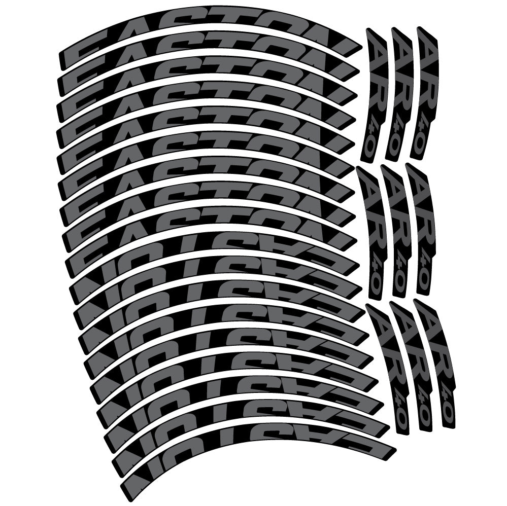 Stickers Easton AR40 compatibles - Autocollants roue vélo VTT