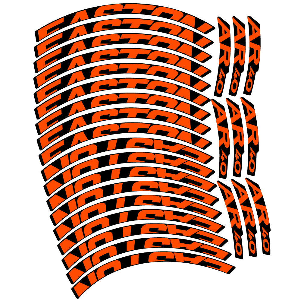 Stickers Easton AR40 compatibles - Autocollants roue vélo VTT