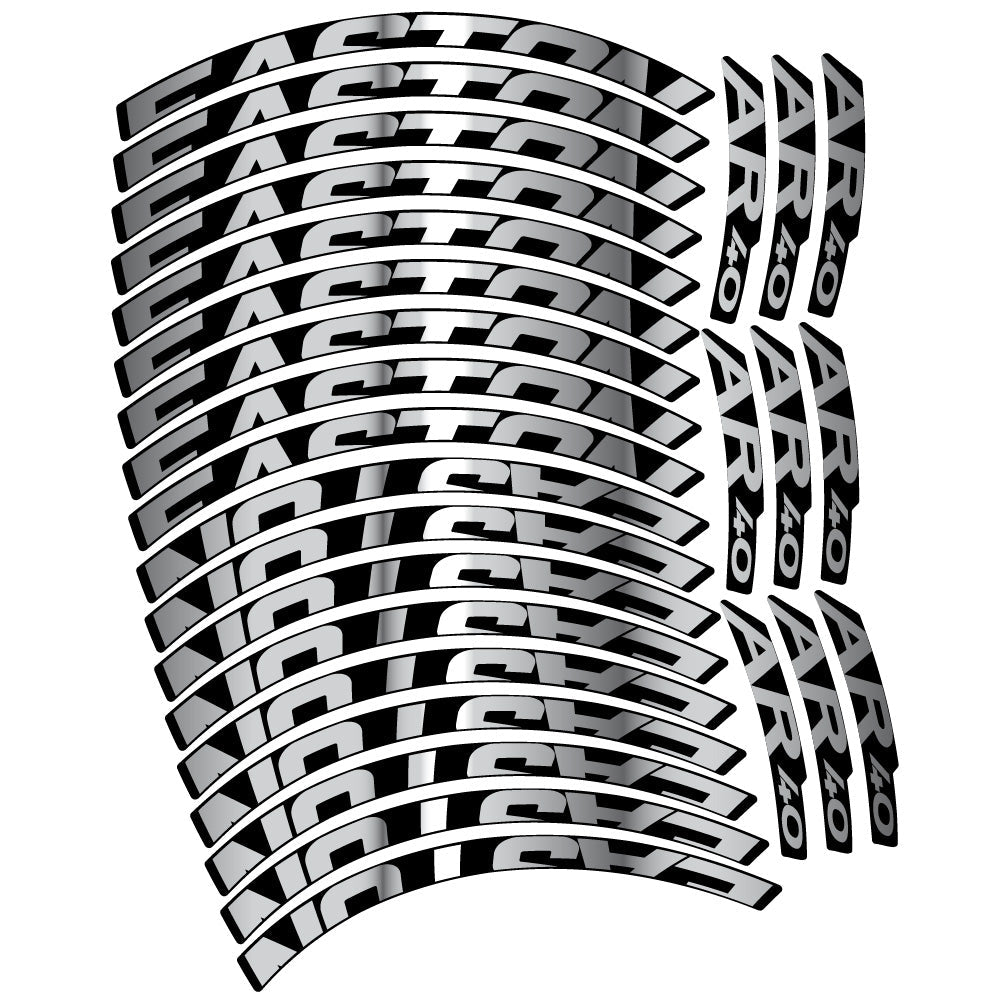 Stickers Easton AR40 compatibles - Autocollants roue vélo VTT