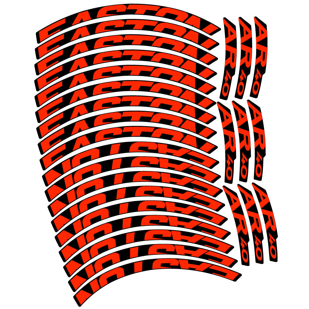 Stickers Easton AR40 compatibles - Autocollants roue vélo VTT