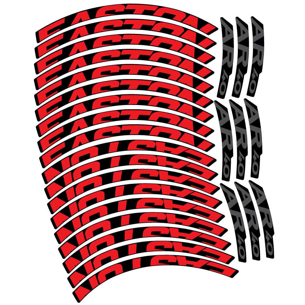 Stickers Easton AR40 compatibles - Autocollants roue vélo VTT