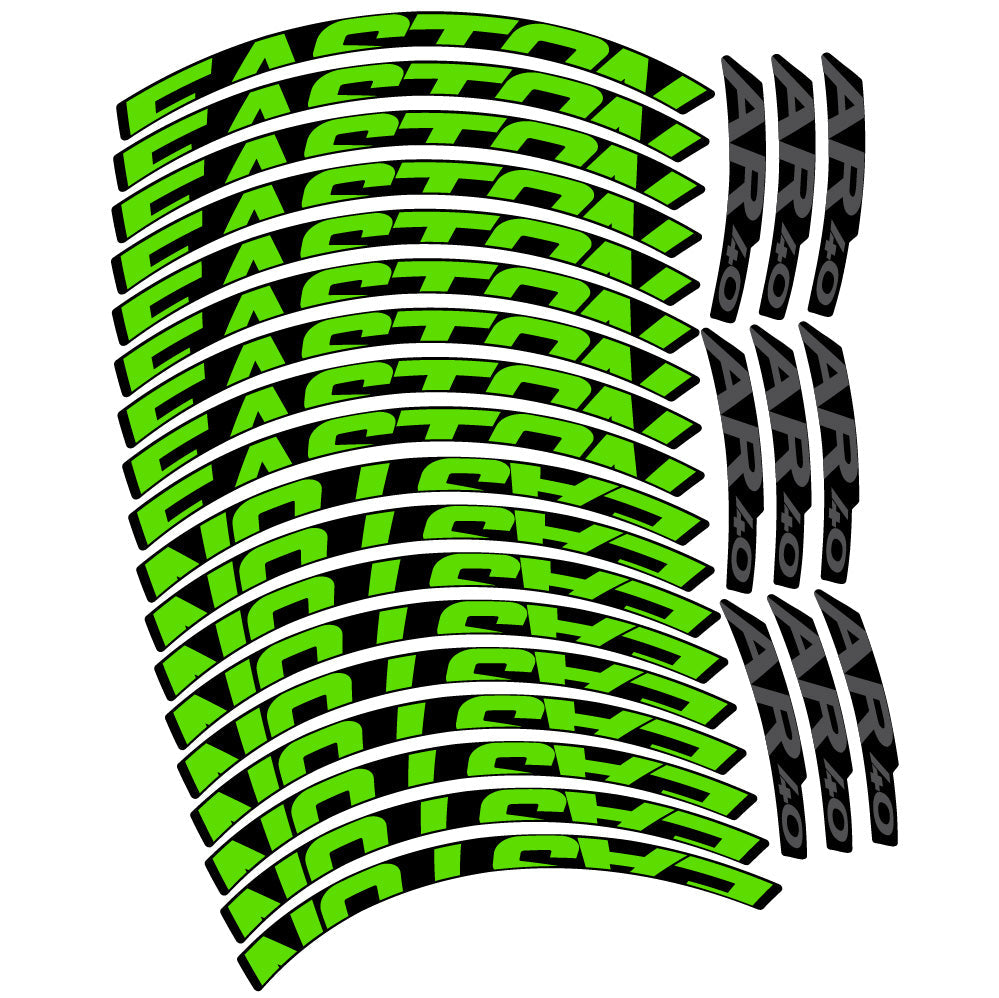 Stickers Easton AR40 compatibles - Autocollants roue vélo VTT