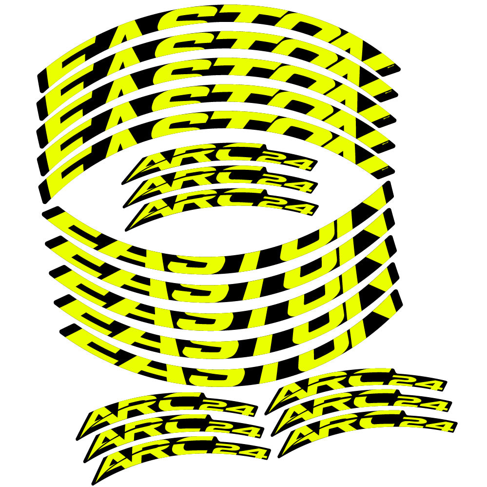 Stickers Easton ARC24 compatibles - Autocollants roue vélo VTT