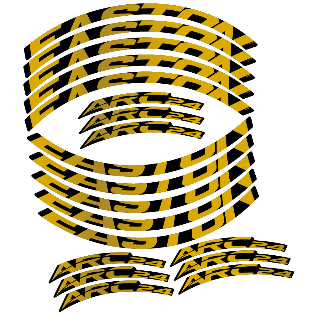 Stickers Easton ARC24 compatibles - Autocollants roue vélo VTT