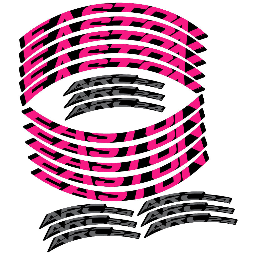 Stickers Easton ARC24 compatibles - Autocollants roue vélo VTT