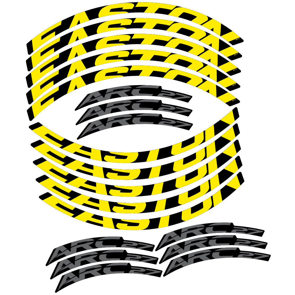 Stickers Easton ARC27 compatibles - Autocollants roue vélo VTT