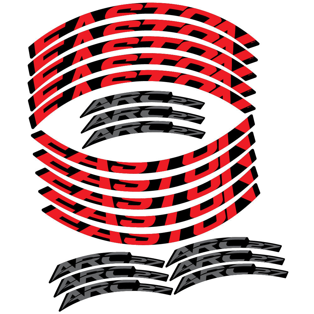 Stickers Easton ARC27 compatibles - Autocollants roue vélo VTT