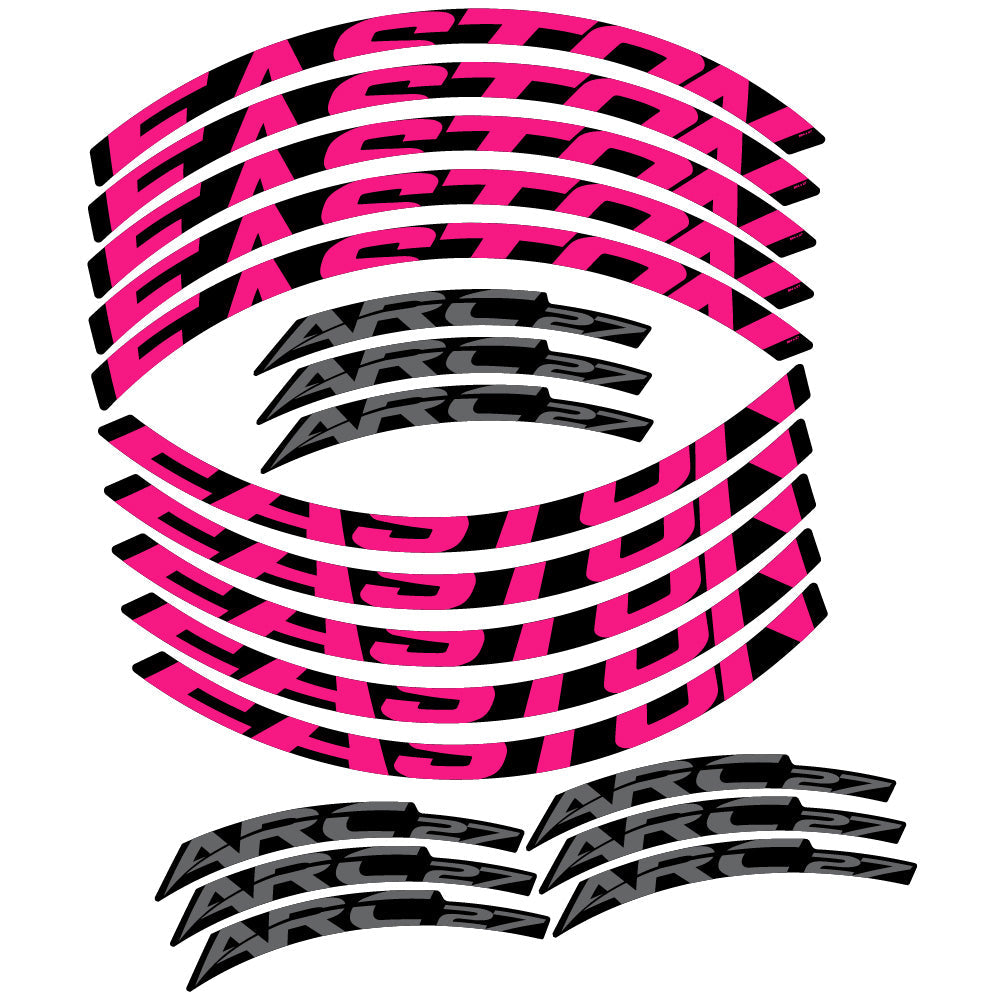 Stickers Easton ARC27 compatibles - Autocollants roue vélo VTT