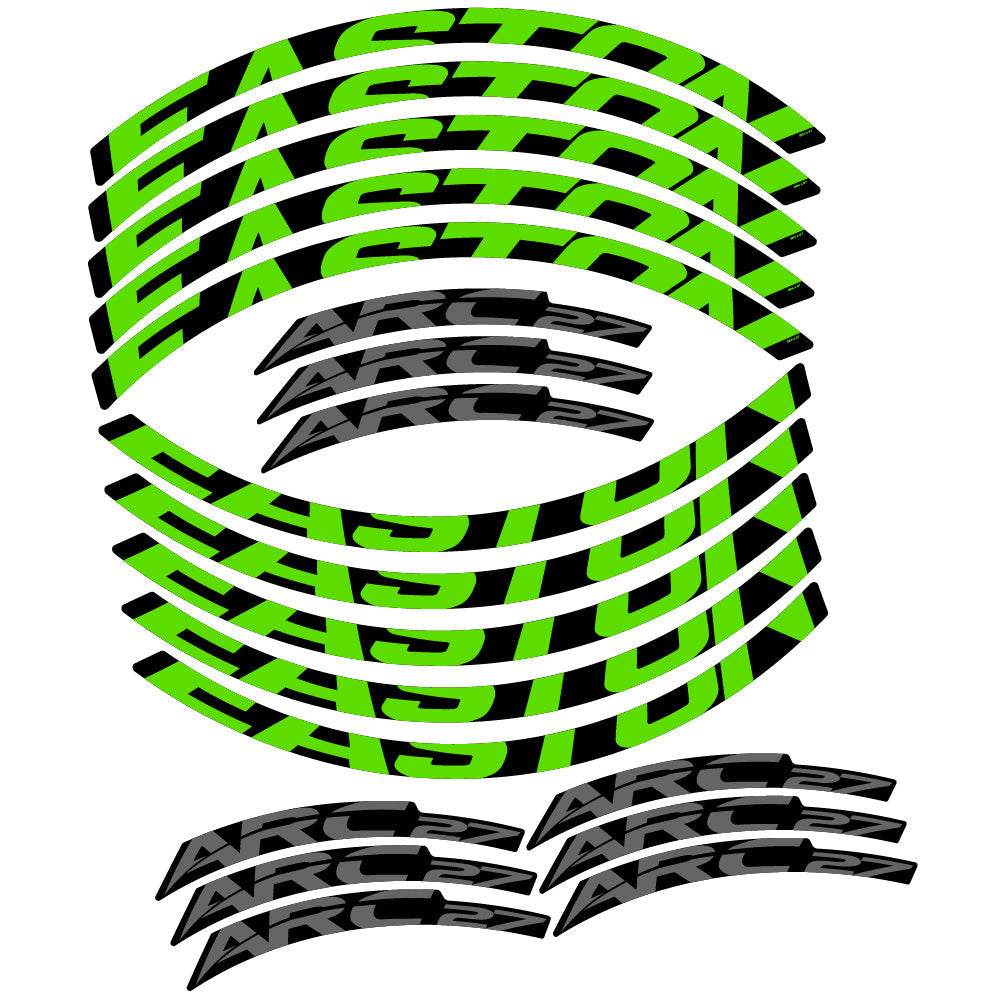 Stickers Easton ARC27 compatibles - Autocollants roue vélo VTT