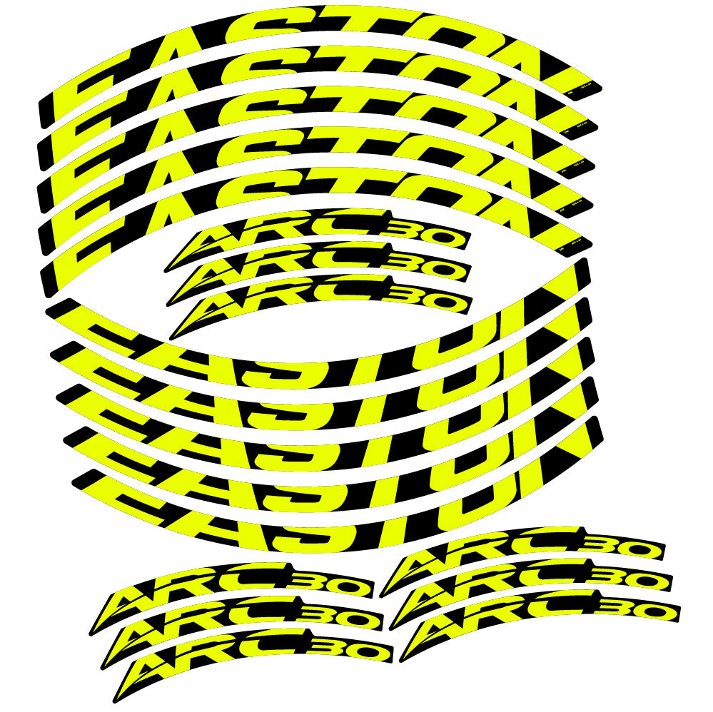 Stickers Easton ARC30 compatibles - Autocollants roue vélo VTT