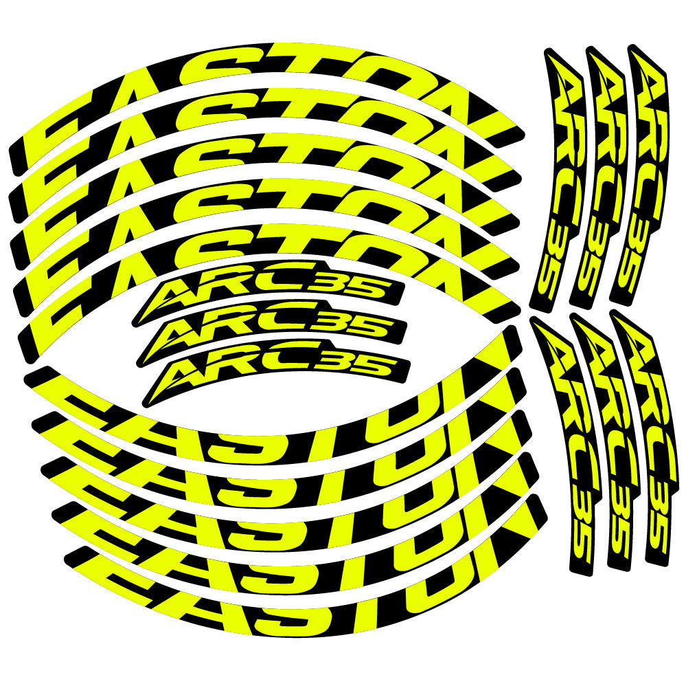 Stickers Easton ARC35 compatibles - Autocollants roue vélo VTT