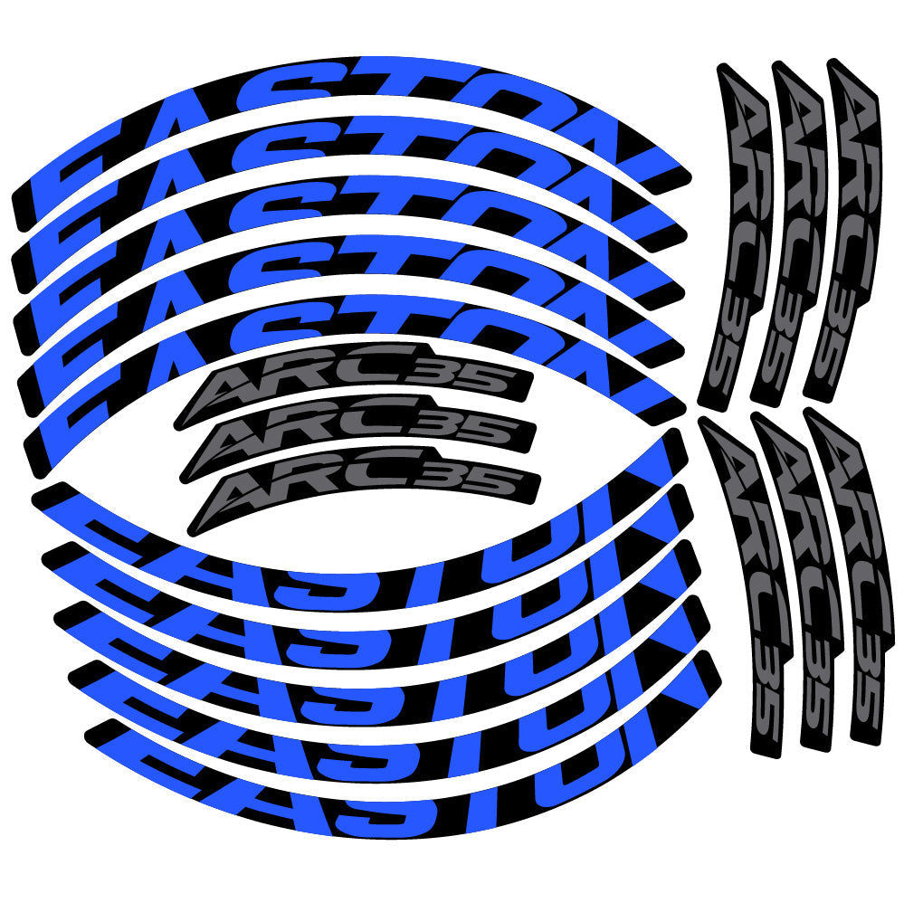 Stickers Easton ARC35 compatibles - Autocollants roue vélo VTT