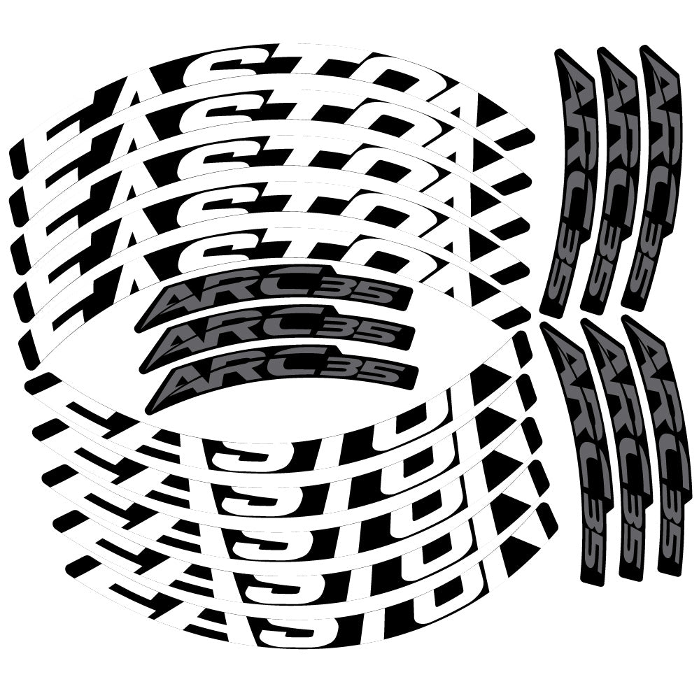 Stickers Easton ARC35 compatibles - Autocollants roue vélo VTT