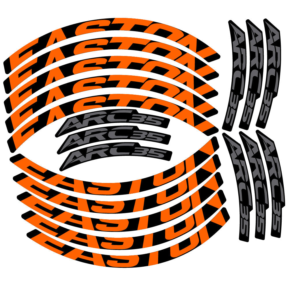 Stickers Easton ARC35 compatibles Autocollants roues VTT 29"