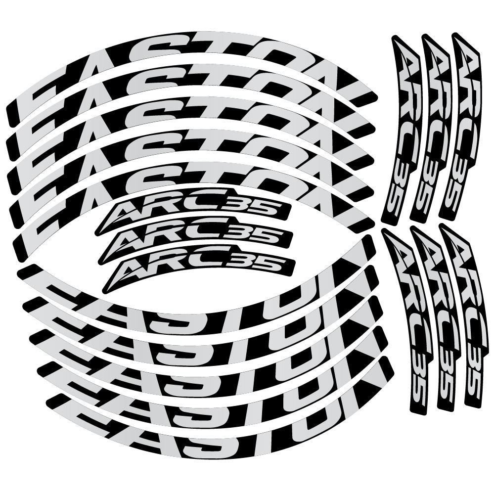 Stickers Easton ARC35 compatibles - Autocollants roue vélo VTT