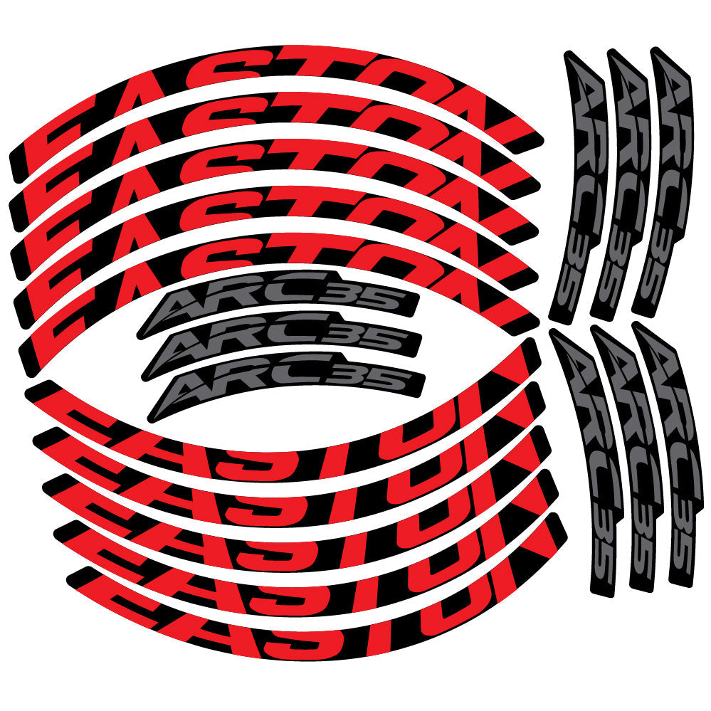 Stickers Easton ARC35 compatibles Autocollants roues VTT 29"