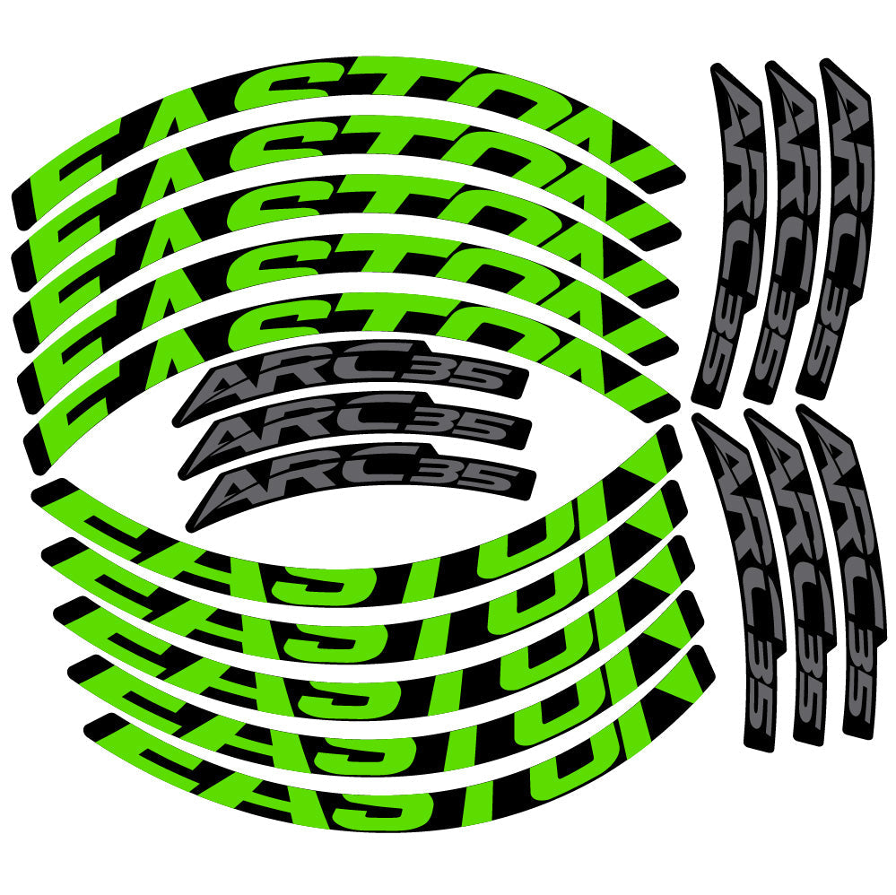 Stickers Easton ARC35 compatibles Autocollants roues VTT 29"