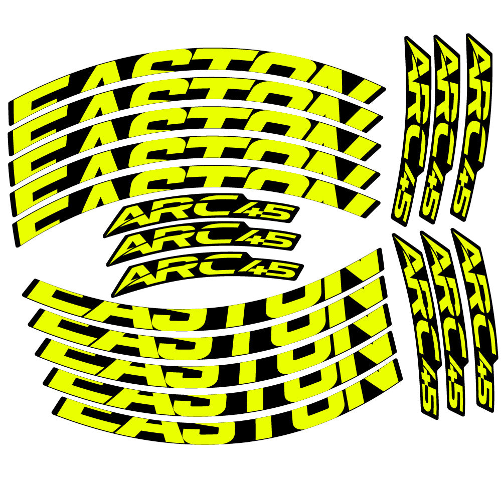 Stickers Easton ARC45 compatibles - Autocollants roue vélo VTT