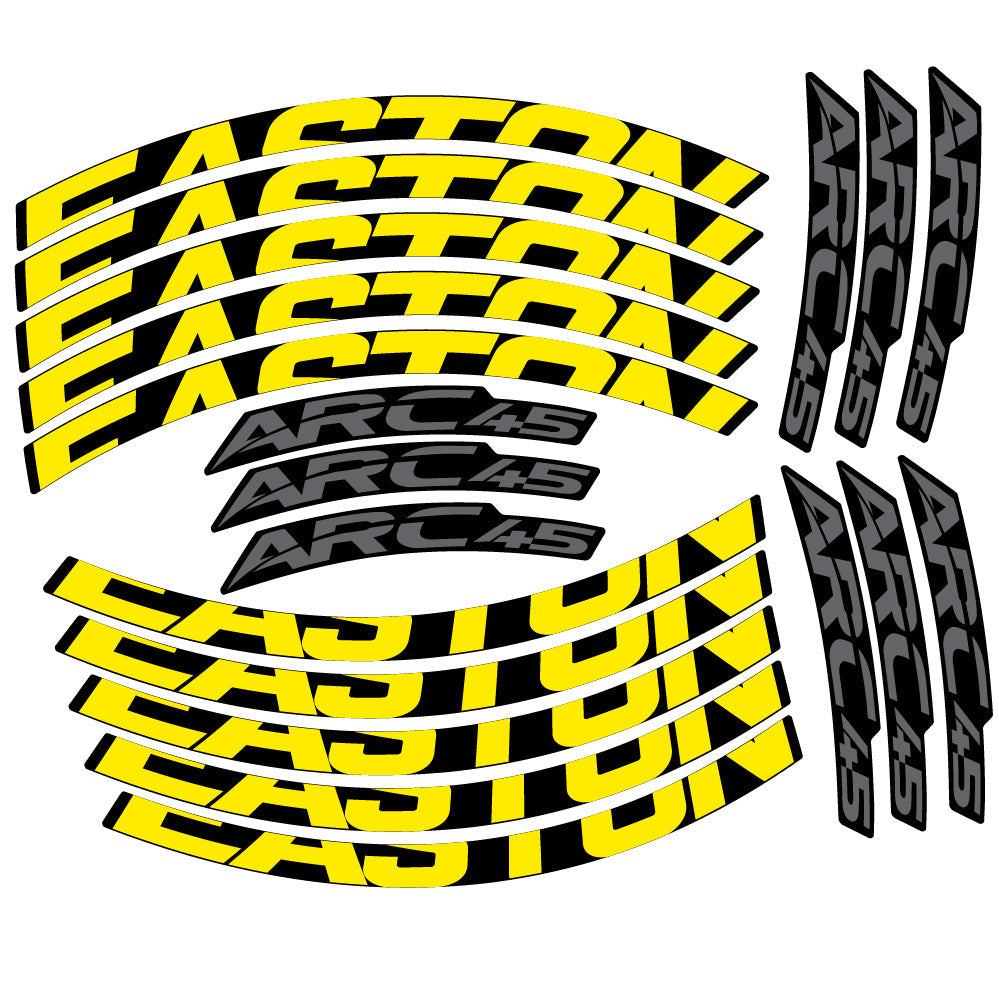 Stickers Easton ARC45 compatibles - Autocollants roue vélo VTT