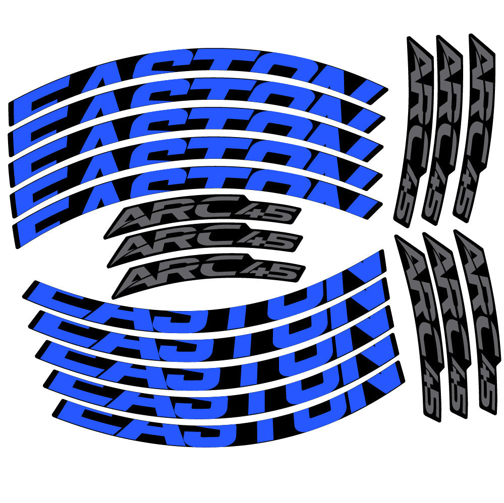 Stickers Easton ARC45 compatibles - Autocollants roue vélo VTT