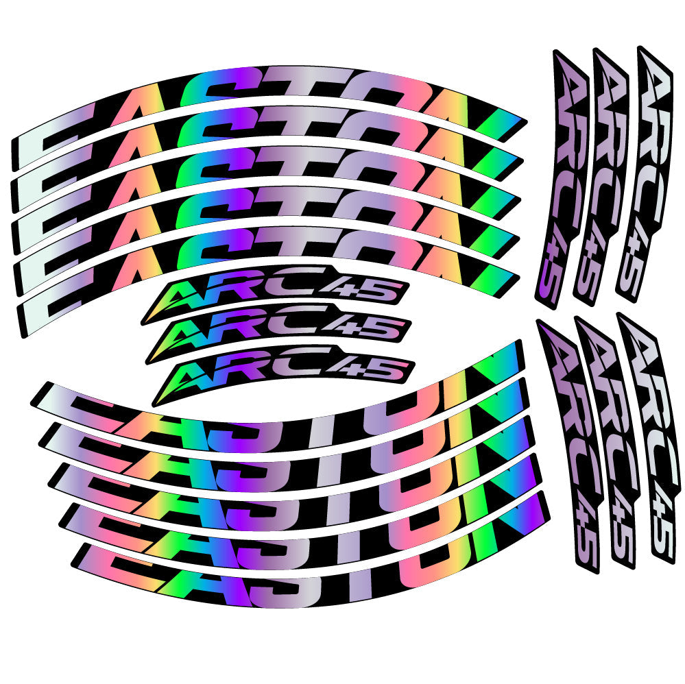 Stickers Easton ARC45 compatibles - Autocollants roue vélo VTT