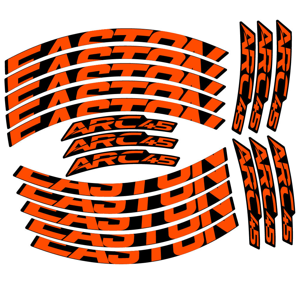 Stickers Easton ARC45 compatibles - Autocollants roue vélo VTT