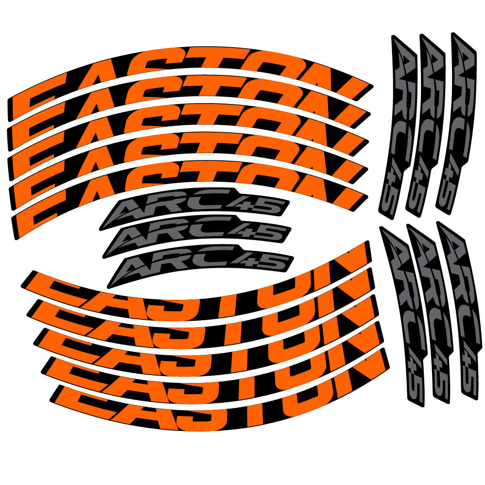 Stickers Easton ARC45 compatibles Autocollants roues VTT 29"