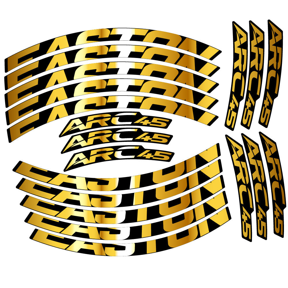 Stickers Easton ARC45 compatibles - Autocollants roue vélo VTT