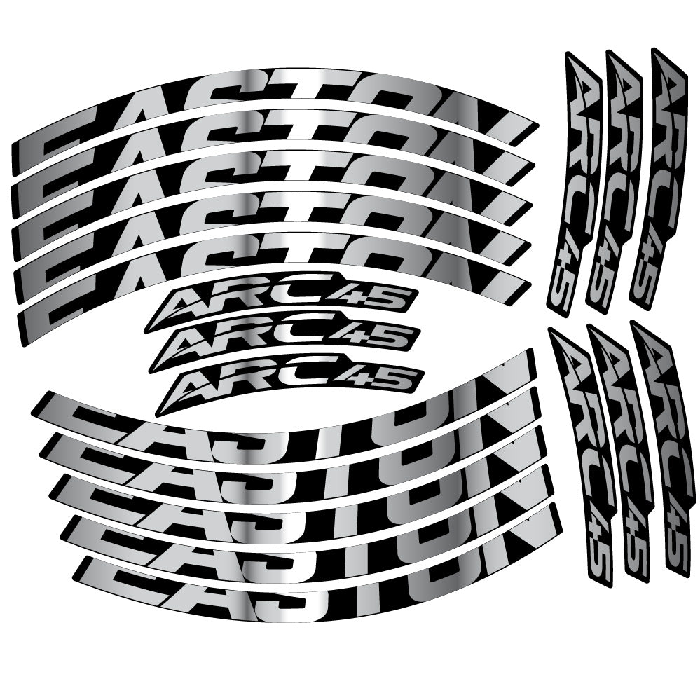 Stickers Easton ARC45 compatibles - Autocollants roue vélo VTT