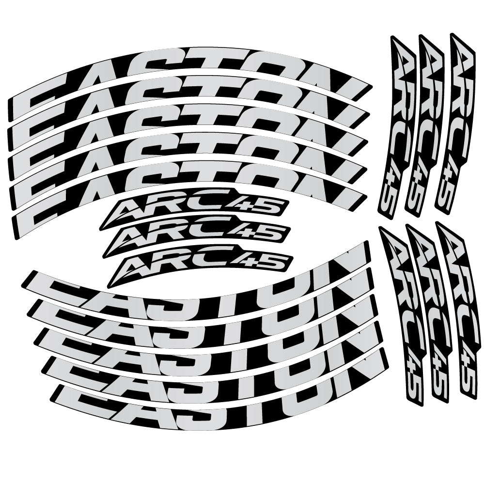 Stickers Easton ARC45 compatibles - Autocollants roue vélo VTT