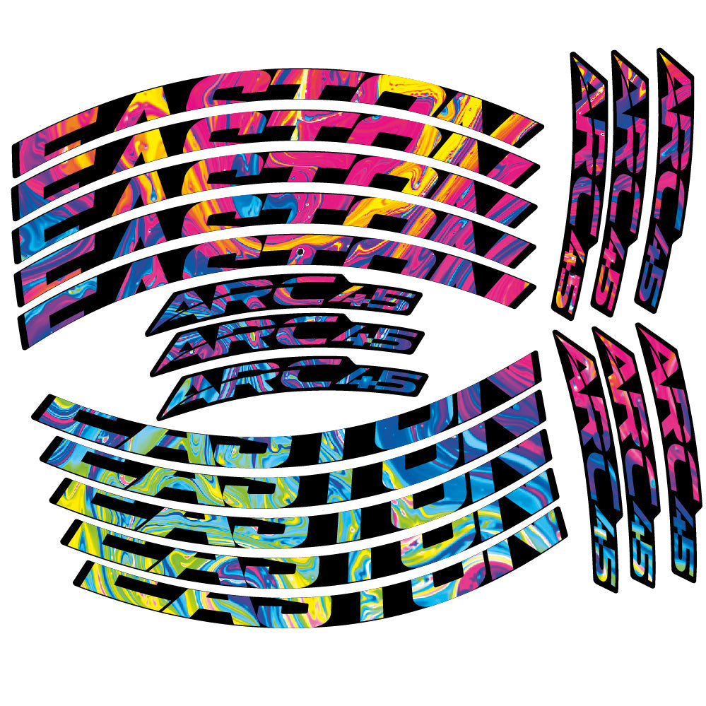 Stickers Easton ARC45 compatibles - Autocollants roue vélo VTT