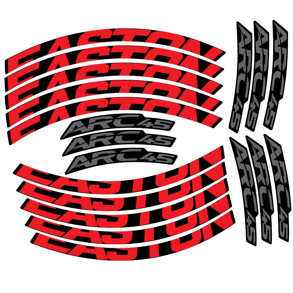 Stickers Easton ARC45 compatibles - Autocollants roue vélo VTT