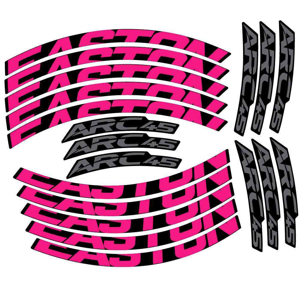 Stickers Easton ARC45 compatibles - Autocollants roue vélo VTT