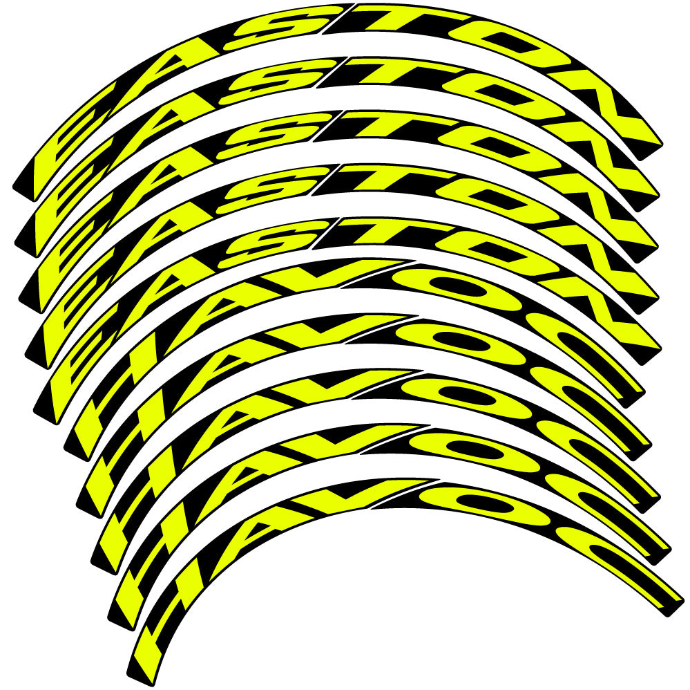 Stickers Easton Havoc compatibles - Autocollants roue vélo VTT