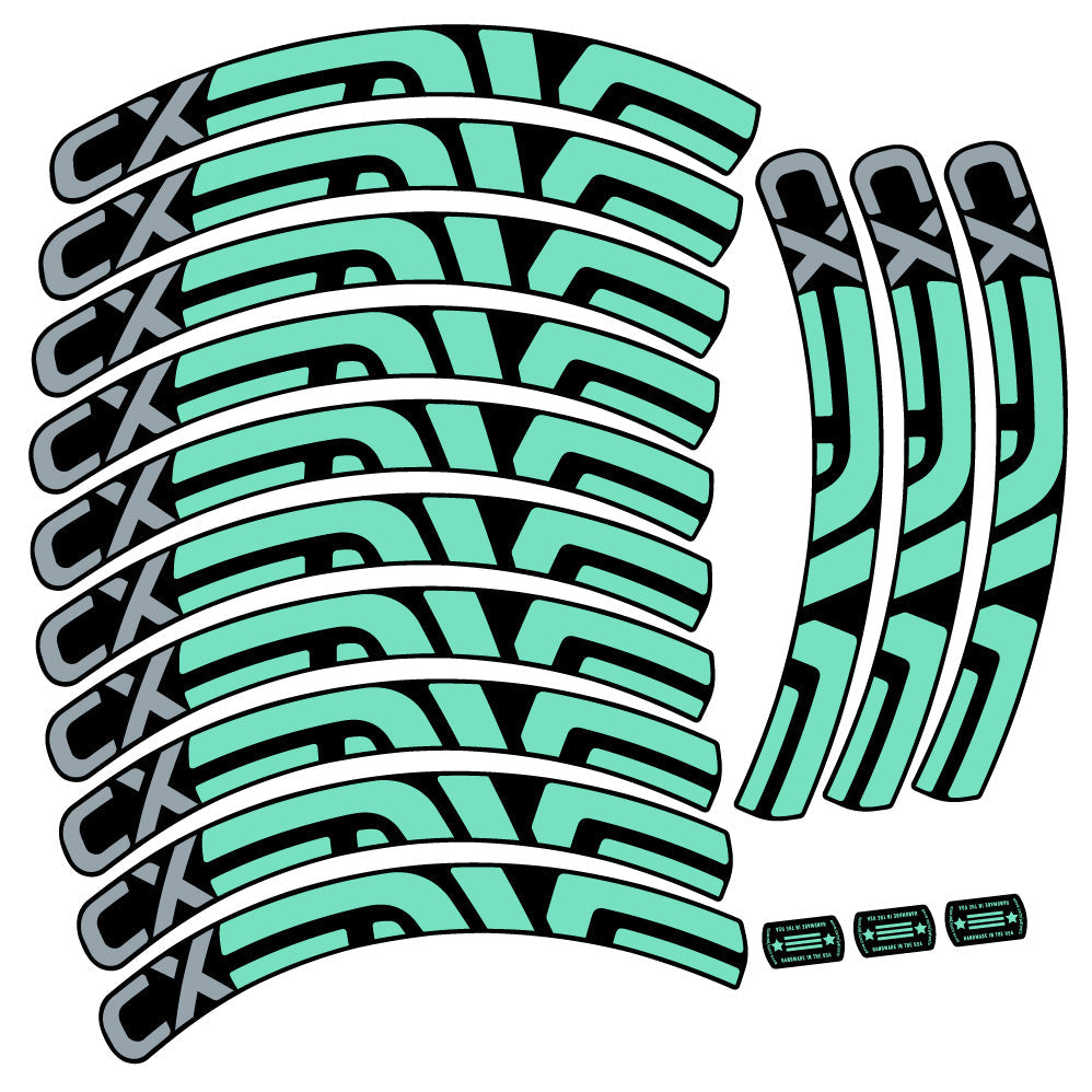Stickers Enve CX compatibles Autocollants roues VTT 29"